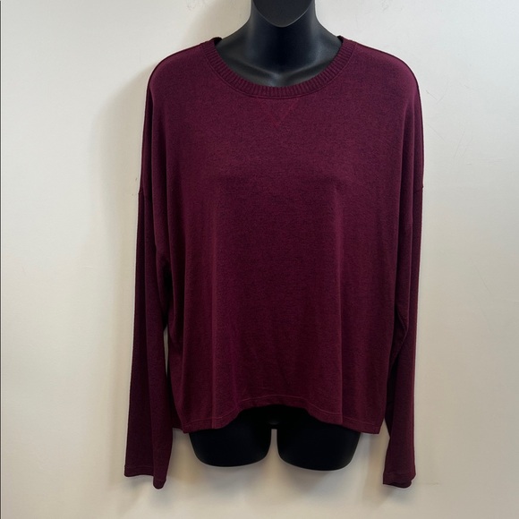 Alfani Intimates Rich Burgundy Knit Top - Picture 1 of 9